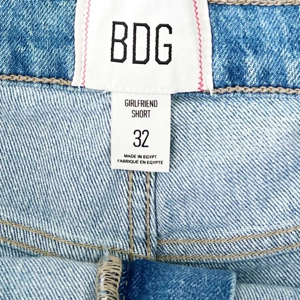 NWT Urban Outfitters BDG High Waisted Girlfriend Shorts Light Wash